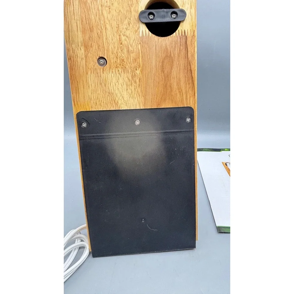 NutriChef PKELKN16 Electric Kitchen Knife with Wooden Storage Tray White‎